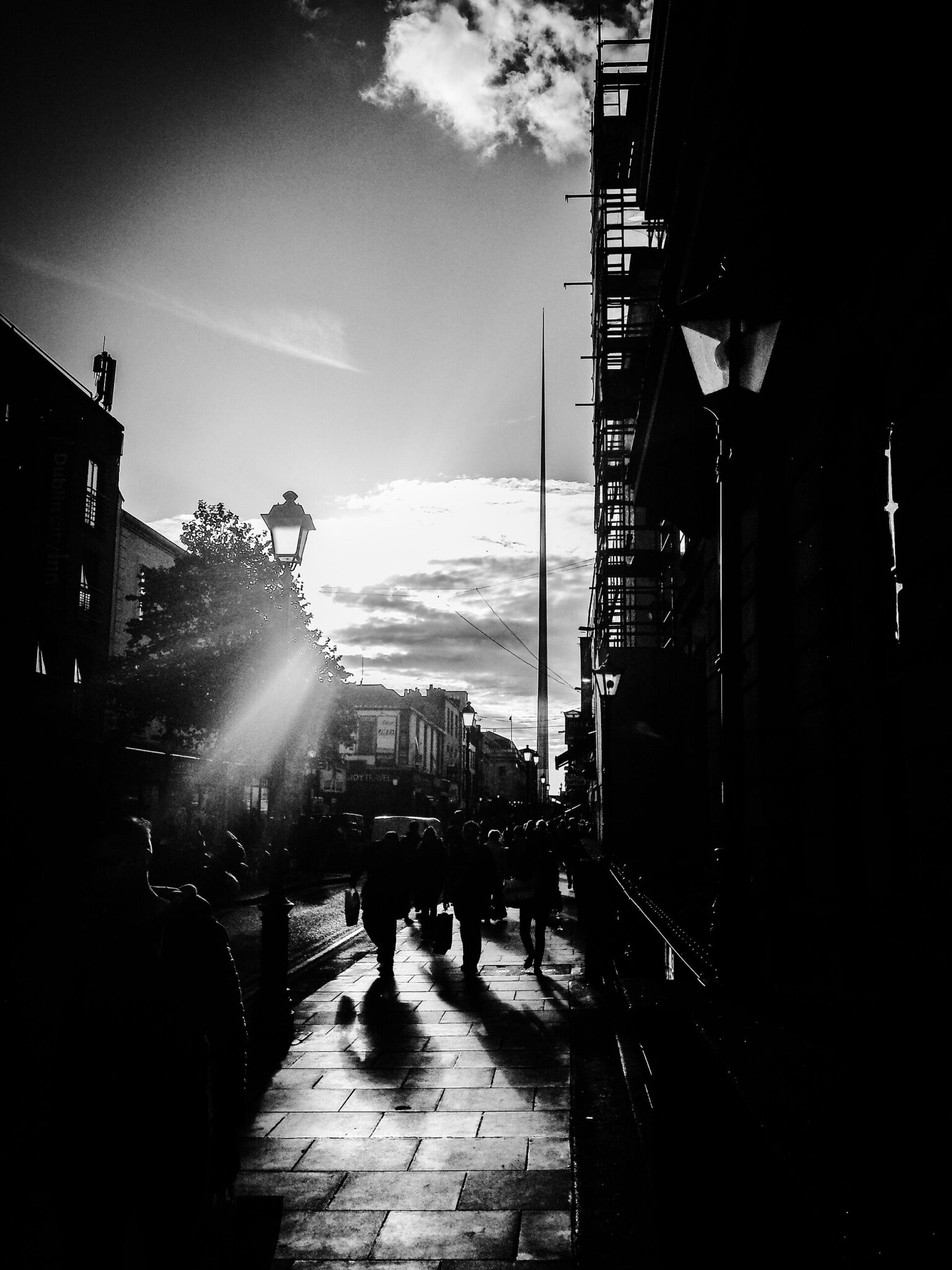 A landmark building on a busy street in central Dublin, Ireland's business capital.